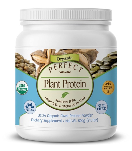 [BRSWYEL4PN6RYYD2] Perfect Supplements – Perfect Plant Protein Powder – 600 Grams – Pumpkin Seed – Hemp Seed & Sacha Inchi