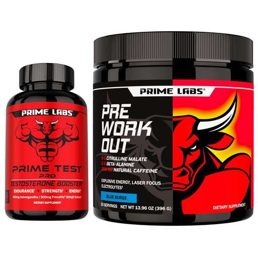 [BRSREHYDCIIG2HT4] Prime Labs Prime Test Pro + Pre Workout Powder for Men Supplement
