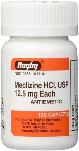 [BRSWIEDQAEDR433K] MECLIZINE 12.5MG (BT)