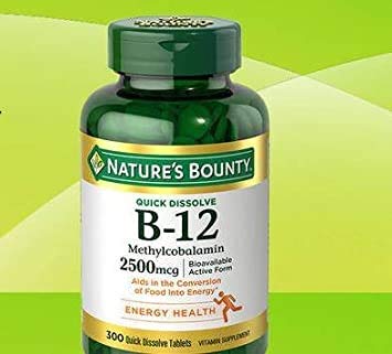 [BRSW2YIFCMPWOH3L] Nature's Bounty B-12 2500mcg, 300 Tabs