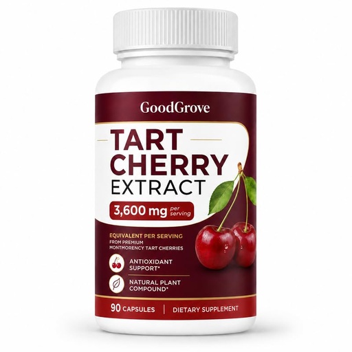 [BRSRYZQFDN7BMAL6] Tart Cherry Extract, 90 Capsules, Tart Cherry Cold Extracted Capsules(1pcs)