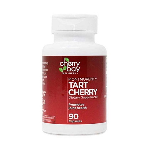 [BRSWGHALCUBBU3D4] Montmorency Tart Cherry Dietary Supplement 480mg | 90 Count | Non-GMO & Gluten Free | Helps Support Joint Health