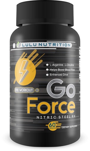 [BRSWGFIRB56QADL2] Go Force Nitric Steel RX - Our Best Blood Flow Booster - Help Increase Blood Flow - L-Arginine Nitric Oxide Blood Flow Care - Circulaton Supplements for Men