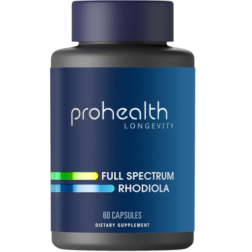 [BRSRAA37BF6WYCLX] ProHealth Full Spectrum Rhodiola | 60 Capsules | Adaptogen Blend with Rosavins & Salidrosides for Stress, Mood, Energy & Cognitive Support | USA Manufactured, Triple Lab-Tested