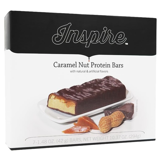 [BRSROAYRDJ6WEHLP] Inspire Protein & Fiber Bars by Bariatric Eating - Caramel Nut (1-Pack)