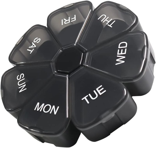 [BRSRMZL4OAAR43LA] Weekly Large Pill Organizer 7 Day, Pill Box, Pill Case, Pill Container, Travel Pill Organizer, Pill Holder, Pill Box 7 Day, Pill Dispenser, Fish Oil, Pills, Supplements, Vitamins, Medicine Organizer