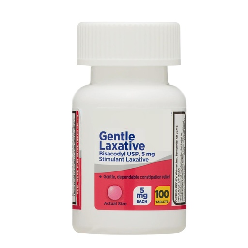 [BRSREFTRBUNR6GTA] SEDLAV Gentle Laxative Tablets for Constipation, 100 Count, Bisacodyl 5 mg, Sticker