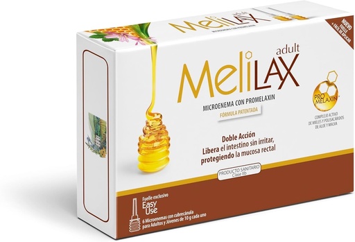 [BRSRGYIDOB6R4EQY] MELILAX Adult, 6 MICROCLISMI x 10 G (Adult & Teenagers)