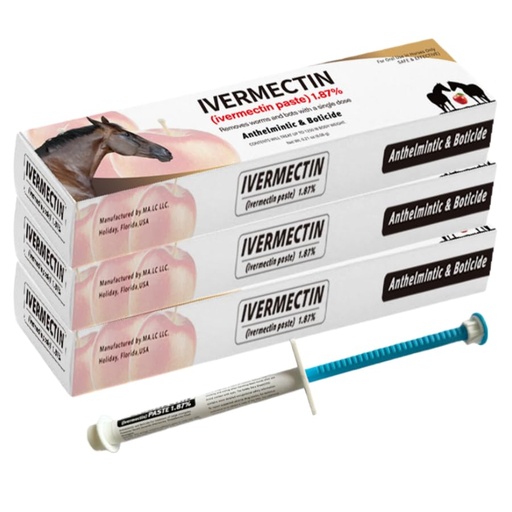 [BRSRGZQFCB7BMG33] Paste for Horse 1.87% – 6.08g Tube Apple Flavored for Horses Only - 3 Pack