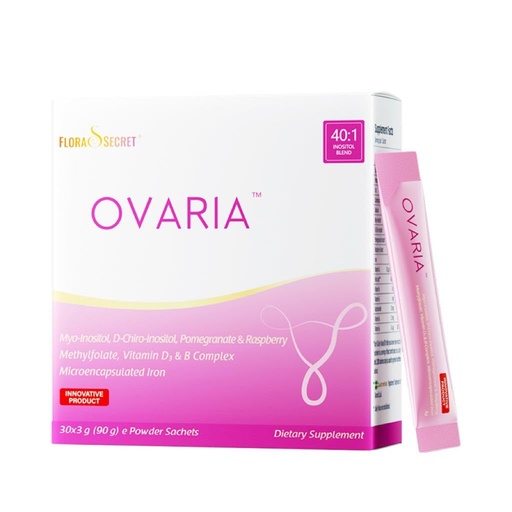 [BRSREFINBMNRMFY4] Flora's Secret Ovaria, 40:1 Myo-Inositol Blend, 30 Sachets | For women, 30 sachets, 40:1 myo-inositol blend; with methylfolate, D3, B complex, iron & 0 artificial additives