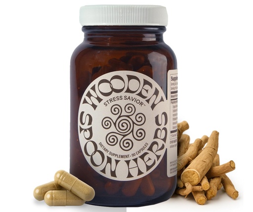 [BRSROEIYB4HWM3QV] Wooden Spoon Herbs Stress Savior | Stress Relief Supplement | 7 Herb Complex with Ashwagandha, Cordyceps, & Ginseng | Relaxation, Mood Support, & Energy Boost | Gluten-Free, Non-GMO, Vegan | (90 CT)