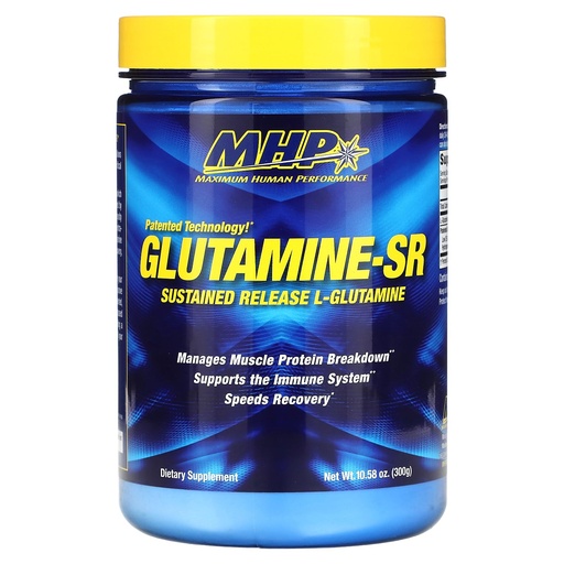 [BRSWIY3YPN5AA33A] MHP 12-Hour Muscle Feeder, Glutamine-SR, Unflavored, 10.6 oz (300 g)