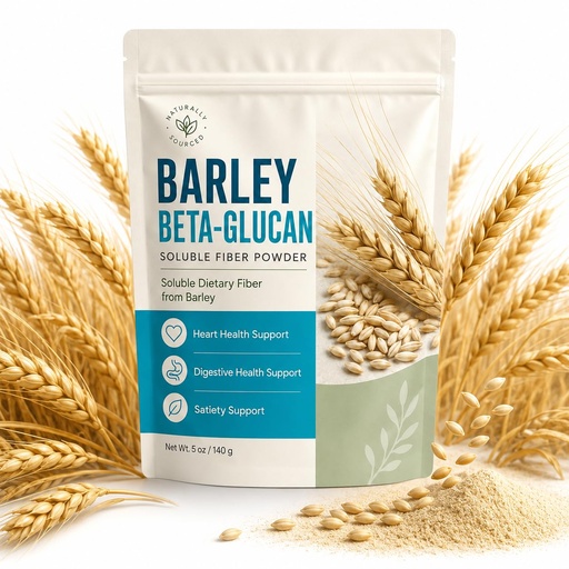 [BRSRYZILAUAQYHLP] Beta-Glucan Fiber Powder, Soluble Dietary Fiber from Barley, Easy to Mix with Smoothies, Oatmeal, Yogurt & Baking, 5 oz / 140 g (1)