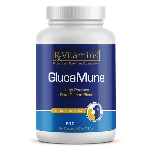 [BRSRAHY5AV4GGDL6] Rx Vitamins GlucaMune - Immune Support Supplement with Beta Glucan for Dogs and Cats - Strengthens Natural Defenses for Overall Health - 90ct