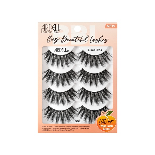 [BRSROZ3YBAHWCYL7] Ardell Big Beautiful Lashes Like 4 Likes, 4 pairs in a pack