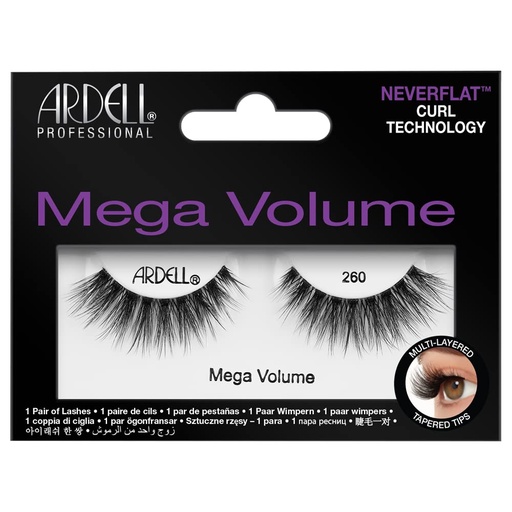 [BRSW2ELQDIIBGF3P] Ardell Mega Volume Eyelashes 260 – Double Up Lashes, Feathery Soft for Dramatic Eye Look, 1 Pair