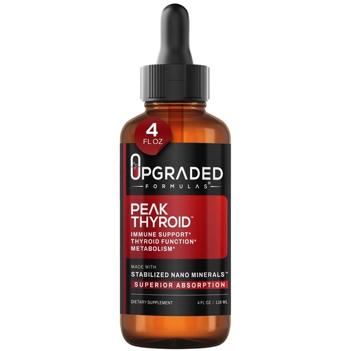 [BRSWGBI6DF7Q2AD6] Upgraded Formulas Peak Thyroid Supplement - Energy Support to Reach Work and Fitness Goals, 4 fl oz