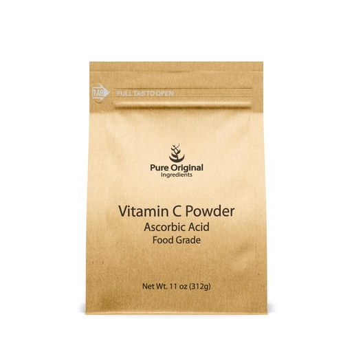 [BRSROAI5AV4BGHLZ] PURE ORIGINAL INGREDIENTS Vitamin C Powder, 11 oz, Ascorbic Acid
