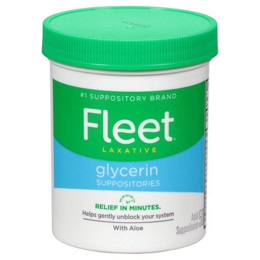 [BRSWIGYIBEHACCQZ] Fleet Glycerin Suppos Adl Size 50ct Fleet Glycerin Suppositories 6 pack