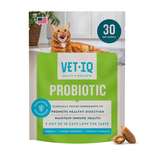 [BRSREBI2B4CRACQV] VetIQ Cat Probiotics Supplement – Probiotic, Prebiotic & Postbiotic Cat Supplements, Digestive & Gut Health Support, Constipation & Diarrhea Relief, Chicken Flavored, 3.7 oz