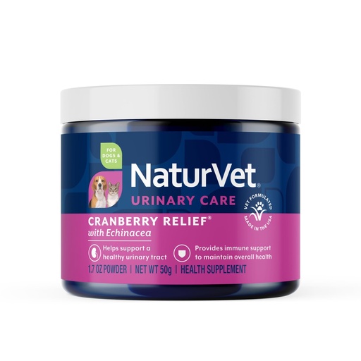 [BRSWIYT3DIHRO2TU] NaturVet – Cranberry Relief Plus Echinacea | Helps Support a Healthy Urinary Tract & Immune System (50g Powder)