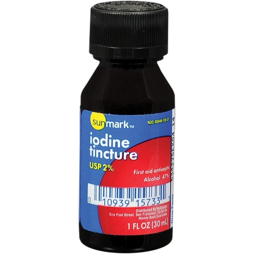 [BRSWI2TRCRYROH3A] Sunmark Sunmark Iodine Tincture USP 2%, 1 oz