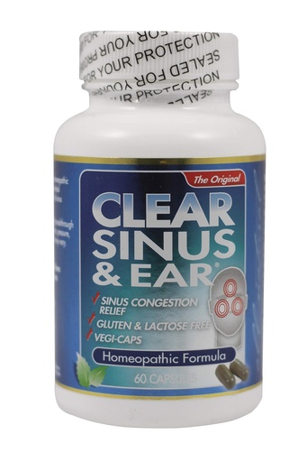 [BRSWIFQCAV5AYHIV] Clear Products Clear Sinus Ear HomeopathicHerbal Relief Formula 60 caps