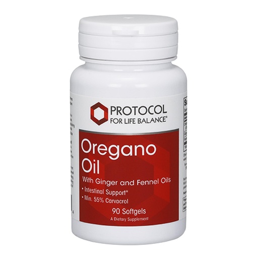 [BRSWGGIFCUMB4CTF] PROTOCOL FOR LIFE BALANCE Oregano Oil 0.2 mL - for Intestinal Support* - Minimum 55% Carvacrol - with Ginger & Fennel Oil - Dairy Free & Egg Free - 90 Softgels