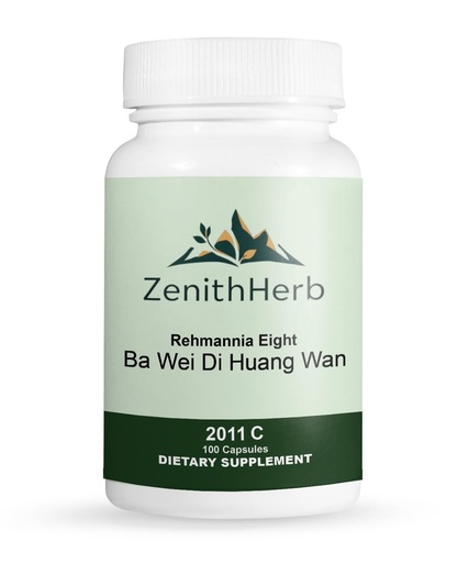 [BRSRGGIBAUNQYAAY] ZenithHerb-Ba Wei Di Huang Wan/Rehmannia Eight,100 Capsules/Bottle,2 Bottles