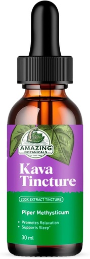 [BRSROBILOF5RQELU] Kava Kava Tincture – Herbal Extract for Natural Calm & Relaxation – 70% Kavalactones Extract Tincture High-Potency Blend – Premium Liquid Supplement – 30ml (1oz)