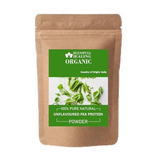 [BRSRAYIFCQCQ4E3K] Blessfull Healing Organic Unflavoured Pea Protien Powder 100% Pure Natural 200 Gram / 7.05 oz