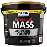 [BRSWGGALOQIQAA35] Fitness Health USN Hyperbolic Mass All-in-One Gainer Shake Powder, Chocolate, 6 kg