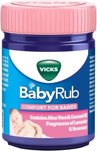 [BRSWGZLYBENGEDLP] BabyRub Soothing Vapour Ointment for Babies (50 ml - 1.7 oz) + V4l Paper Napkin 125 Sheets Free