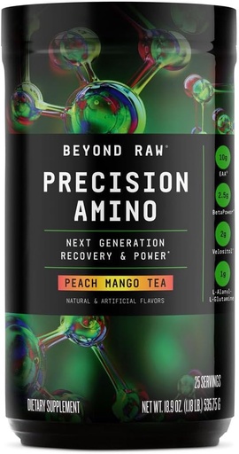 [BRSROZYPDECR4CYY] BYOND RAW chính xácAmino, Phục hồi & Power Amino acid, bắp chân dung nhiên liệu, tăng cường nước biển, trà Peach Mango, 25 phục vụ