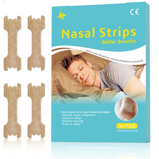 [BRSREZTRDJ5RGEQ6] 2 Boxes 40ct, Nasal Strips for Snoring, Large,Nose Strips for Breathing, Extra Strength Anti Snore Strips to Open Nasal Passages, Relieve Nasal Congestion, 66 * 19mm