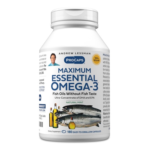 [BRSWGZT6CAPBO23V] ANDREW LESSMAN ProCaps Maximum Essential Omega-3 Mint, 180 Softgels