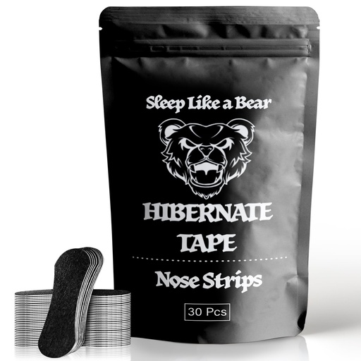[BRSRAZDQCFYA2DTK] Nose Strips 30 count Sleep Better Nasal Strips Medical Grade Hypoallergenic Gentle Strips for Sensitive Skin Pain Free Removal Nasal Strips for Better Sleep, Black
