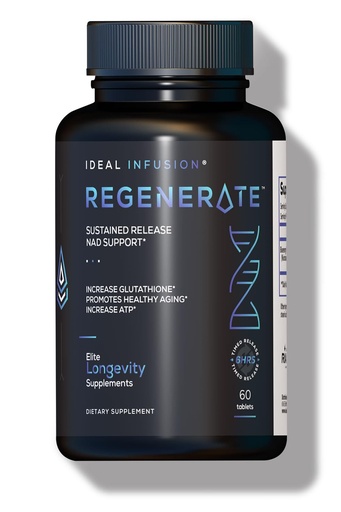 [BRSROZQ2AFYB6HLH] Regenerate Sustained Release Supplement for NAD & NR Biosynthesis, Boost ATP, Elevate NAD+, Increase Glutathione: Cardiovascular Health & Muscle Vitality, 60 Servings, Vegan, NMN Alternative