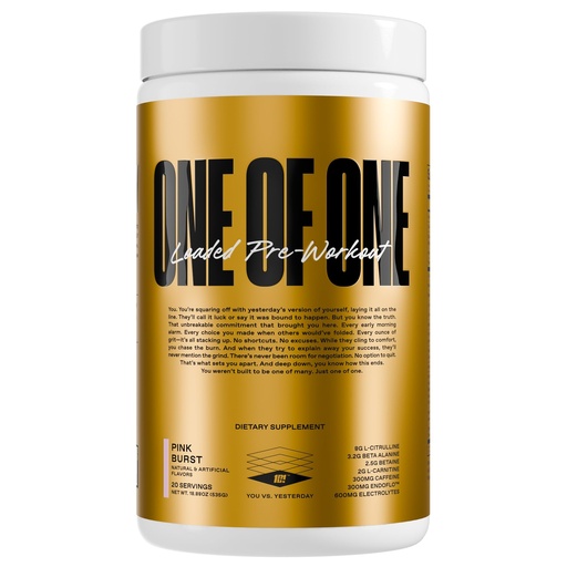 [BRSRACT6AR7QA3D5] ONE OF ONE Loaded Pre-Workout – High-Stim Energy, Focus & Endurance with EndoFlo™, Genius Pure™ Alpha GPC, NeuroRush™, Dynamine®, No Crash, Gluten Free – Pink Burst