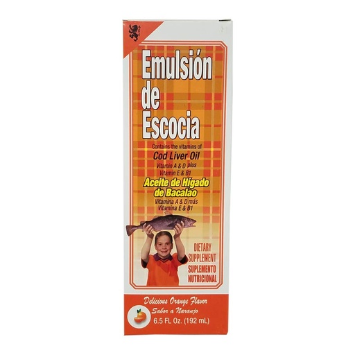 [BRSWIYIDC4PGCH3O] Emulsion De Escocia Orange 6.5 Oz. Cod Liver Oil