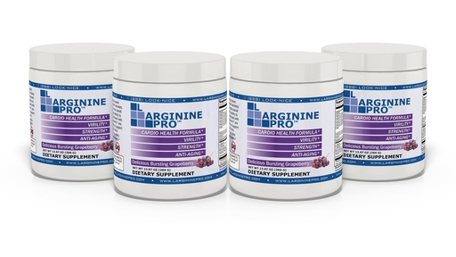 [BRSWKHD4DIHR42LD] | 5,500mg L-Arginine Plus L-Citrulline 1,100mg Grape Powder Drink Mix Supplement for Increased Nitric Oxide Production