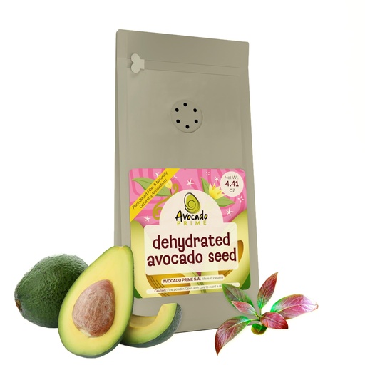 [BRSREFITOUBWM232] Dehydrated Avocado Seed Powder – Natural Fiber and Antioxidant, 4.41 oz – Supports Digestion, Wellness, and Detox, Ideal for Smoothies and Herbal Drinks