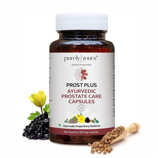 [BRSRGYI6AAGWOEY3] Purely Yours Prost Plus Ayurvedic Prostate Care Capsules for Men, 30 Veg Capsules