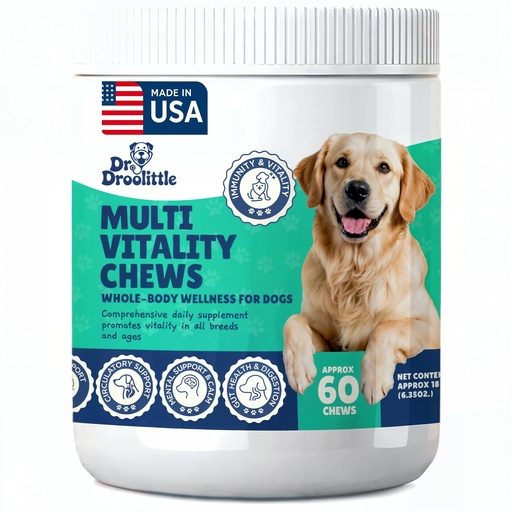 [BRSREFQ6BV6GMA3Z] Senior Dog Supplement - Glucosamine, MSM, Turmeric, Salmon Oil, Probiotics & Ashwagandha - Supports Cognitive, Hip & Joint, Digestive, Immune & Heart Health - Dog Dementia Supplement.