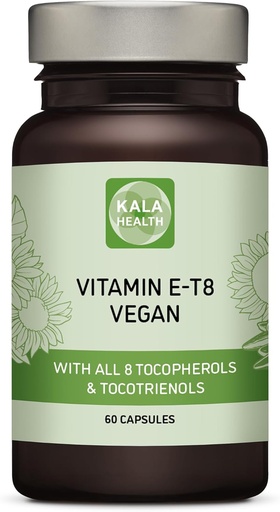 [BRSWYZAEDMNQYA3H] Fórmula Vegana Única con todos los 8 Tocoferols y Tocotrienols Vitamina E – No contiene metales pesados, contaminantes o conservadores - Certified Sustainable - Hair, Scars and Skin (60)