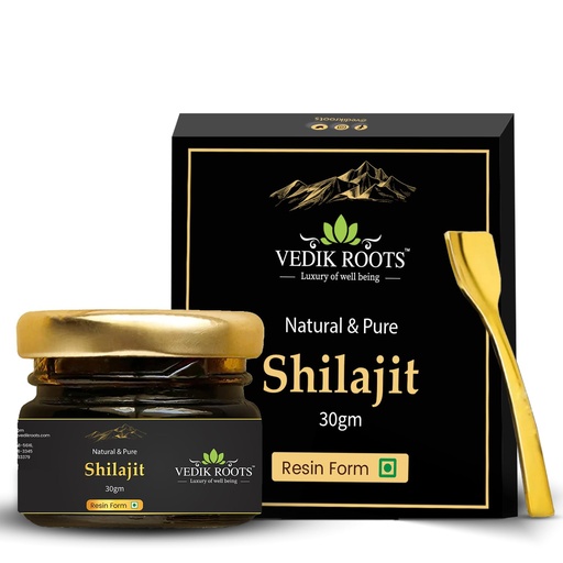 [BRSROZIKBVYWEG3J] Pure Shilajit Resin with Spoon, High Nutritional Potency (1 Ounce) (Pack of 2)