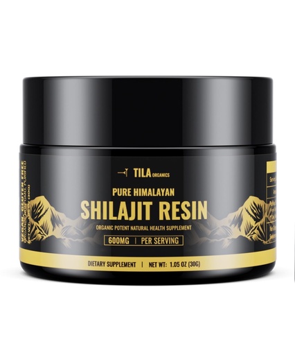 [BRSROCT6OENROHI2] Tila Pure Shilajit Resin – Authentic Himalayan Extract with Fulvic Acid – for Men and Women – Premium Strength Natural Supplement – 30g Jar