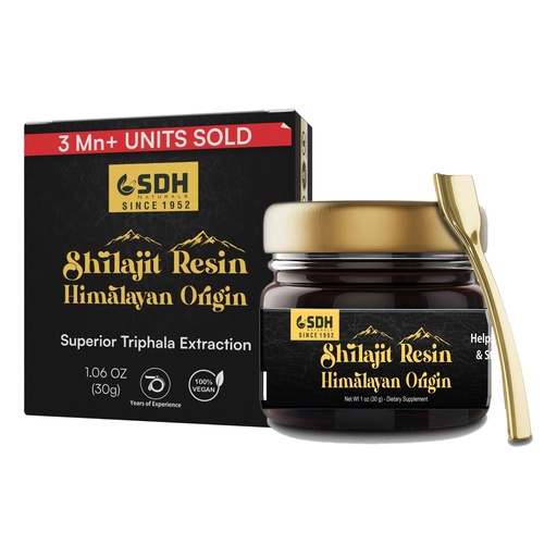 [BRSREFIBDIHAKG3U] Pure Himalayan Shilajit Resin 500mg with 85+ Trace Minerals 70% Fulvic Acid | Purified Using Triphala - Lab Tested Shilajit for Men & Women - Supports Energy Boost, Immunity, Stamina - 2 Months Supply