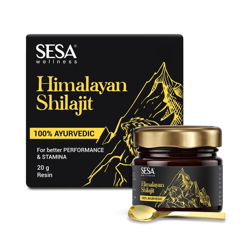 [BRSRMCTQDIAWOG3F] sesa Himalayan Shilajit Resin 100% Ayurvedic 50 Servings of 400mg Helps Boost Strength, 85+ Trace Minerals, Endurance & Immunity 70%+ Fulvic Acid Contains Lab Certificate