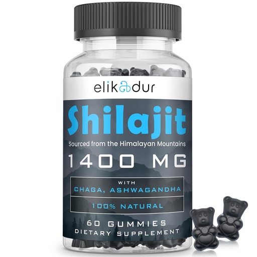 [BRSROAYZOYPWKG3U] Shilajit Gummies with 85+ Trace Minerals, Fulvic Acid, Shilajit for Men & Women, Energy & Immune Support, Sugar-Free, Vegan, 100% Natural 60 Gummies